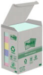 3M Öntapadó jegyzettömb, 38x51 mm, 6x100 lap, környezetbarát, 3M POSTIT "Nature", vegyes pasztell színek (LPN6531GB) - onlinepapirbolt