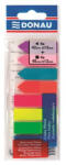DONAU Jelölőcímke, műanyag, címke és nyíl forma, 8x25 lap, 12x45/42 mm, DONAU, neon szín (D7579) - onlinepapirbolt