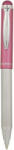 Zebra Golyóstoll, 0, 24 mm, teleszkópos, rozsdamentes acél, pink tolltest, ZEBRA "Telescopic Metal Stylus", kék (TZ46617) - onlinepapirbolt