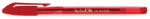 FlexOffice Golyóstoll, 0, 4 mm, kupakos, FLEXOFFICE "TechJob", piros (FOGT016P) - onlinepapirbolt
