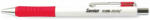 FlexOffice Golyóstoll, 0, 4 mm, nyomógombos, FLEXOFFICE "Senior", piros (FOGT026P) - onlinepapirbolt
