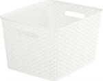 Keter Rattan hatású kosár, 18l, törtfehér, CURVER "My Style (CSCMS5) - onlinepapirbolt