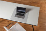 RS OFFICE Könyökalátét, PP, 60x60 cm, RS OFFICE, "Puro Sens Stijl Stone White (BRDESKP60W) - onlinepapirbolt