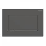 Geberit Sigma30 működtetőlap, öblítés-stop működtetésű, csavarral rögzíthető, matt fekete easy-to-clean bevonattal/fényes króm 115.893. 14.1 (115.893.14.1)