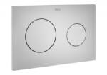 Roca PL10 DUAL kétmennyiséges nyomólap, matt króm A890089002 (A890089002)