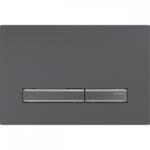 Geberit Sigma50 működtető nyomólap, szálcsiszolt fekete króm easy-to-clean bevonattal 115.671. QD. 2 (115.671.QD.2)