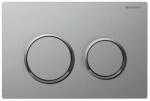 Geberit Omega20 kétmennyiséges öblítésű működtető nyomólap matt króm easy-to-clean bevonattal, fényes króm 115.085. JQ. 1 (115.085.JQ.1) - szaniterplaza