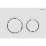Geberit Omega20 működtető nyomólap, matt fehér easy-to-clean bevonattal/fényes króm 115.085. JT. 1 (115.085.JT.1)