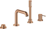 GROHE Essence 4-lyukas egykaros perembe építhető kádcsaptelep, warm sunset 25251DA1 (25251DA1)