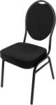 Horecano HORECANO-Кетъринг стол метален с овална облегалка BLACK 44x49х94cm (HC-66995) (0166995)
