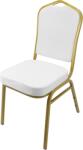 Horecano HORECANO-Кетъринг стол метален WHITE/GOLD 44x49х93cm (HC-66992) (0166992)