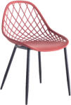  Scaun polipropilena, nuanta rosu/negru, 52x53x82 cm (HM9524.06)