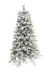  Brad Artificial de Craciun, Flippy, 1.8 m inaltime, Verde, Pulverizat complet alb-tip zapada, Interior/ Exterior, Bogat 512 ramuri (105734)