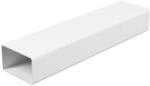 VENTS Pvc Merev Lapos Csatorna L=0, 35m, 60x120 (70035)