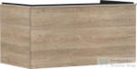 Hansgrohe XELU Q 98x57 cm-es 1 fiókos fali szekrény mosdópulthoz, króm fogantyúval, természetes tölgy 54060000 (54060000)