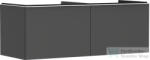 Hansgrohe XELU Q 136x57 cm-es 2 fiókos fali szekrény pulthoz, matt fehér fogantyúval, matt gyémántszürke 54067700 (54067700)