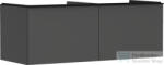 Hansgrohe XELU Q 136x57 cm-es 2 fiókos fali szekrény pulthoz, matt fekete fogantyúval, matt gyémántszürke 54067670 (54067670)