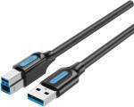 Vention USB-A 3.0/M -> USB-B/M, (PVC, fekete), 3m, kábel (COOBI) - digital24
