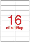 OfficeArt Univerzális Etikett 105x37 mm 16 Címke/Lap 100 ív/Csomag (HBAX0054)