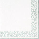 Ti-Flair Szalvéta 33X33 cm 3 Rétegű 20 lap/Csomag Romantic Border Silver-White 375413 (375413)