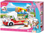 Sluban Girl’s Dream - Pizzaárus autó építőjáték készlet (M38-B0993D)