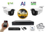  MS - AI IP park kamerarendszer 2 kamerával switchel 5 Mpix - 6185K2B
