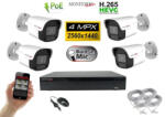 Monitorrs Security - IP kamerarendszer 4 kamerával 4 Mpix - 6024K4