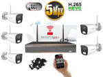 Monitorrs Security - Wifi IP kamerarendszer 5 kamerával 5 Mpix - 6121K5