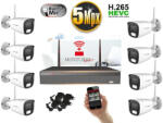 Monitorrs Security - Wifi IP kamerarendszer 8 kamerával 5 Mpix - 6121K8