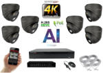  MS - 4K AI IP kamerarendszer 6 kamerával switchel 8 Mpix GD - 6377K6B