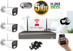Monitorrs Security - Wifi IP kamerarendszer 3 kamerával 5 Mpix - 6121K3
