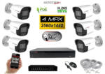  MS - IP kamerarendszer 6 kamerával switchel 4 Mpix - 6024K6B