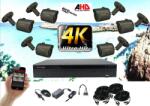 Monitorrs Security - 4k AHD kamerarendszer 6 kamerával 8 Mpix GT - 6036K6