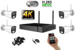 Monitorrs Security - Wifi IP 4K kamerarendszer 4 kamerával 8 Mpix. - 6125k4