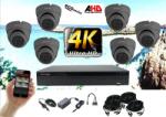 Monitorrs Security - 4k AHD kamerarendszer 6 kamerával 8 Mpix GD - 6038K6