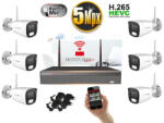 Monitorrs Security - Wifi IP kamerarendszer 6 kamerával 5 Mpix - 6121K6