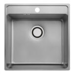 Laveo BESOS egymedencés mosogató, szövetmintás inox (SLB_310T) - mosibolt