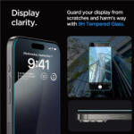 Spigen Glas. TR iPhone 15 Pro Max 6, 7" "EZ FIT" 2 db, átlátszó edzett üvegfólia AGL06872