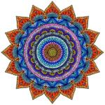 Woodbest Varázslatos mandala - különleges fa kirakó 212db /31cm x 31cm/