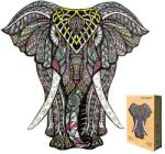 Woodbest Őskori mammut - különleges fa kirakó 343db /35cm x 35cm/