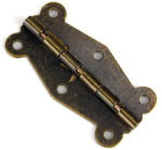  Zsanér íves bronz hosszú + csavar 4db/csomag 90fok - csinaldmagadshop