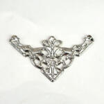  Fém sarokdísz ezüst 8db/csomag - csinaldmagadshop