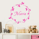 SMAER Sticker Perete Personalizat - Autocolant cu Nume - Sticker Decorativ Nume Copii - M_rime: 90cm*90cm