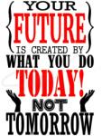 SMAER Sticker motivational future - Sticker de perete birou 1 - M_rime: 120cm*80cm