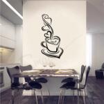 SMAER Sticker Cafea - Coffee - Sticker de perete ceasca cafea bucatarie - M_rime: 120cm*60cm