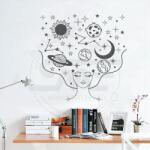 SMAER Sticker Perete Planete - Sticker Decorativ Educativ Univers - M_rime: 120cm*120cm