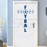 SMAER Sticker de Perete Fotbal - Autocolant perete cu mesaj Fotbal - Minge Fotbal - M_rime: 90cm*60cm