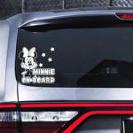 SMAER Sticker auto Minnie - Baby on Board - M_rime: 20cm*20cm
