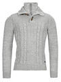 Petrol Pulóverek MEN KNITWEAR COLLAR Szürke EU M