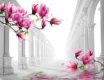 Persona Tapet Premium Canvas - Coloane si magnolii - tapet-canvas - 340,00 RON